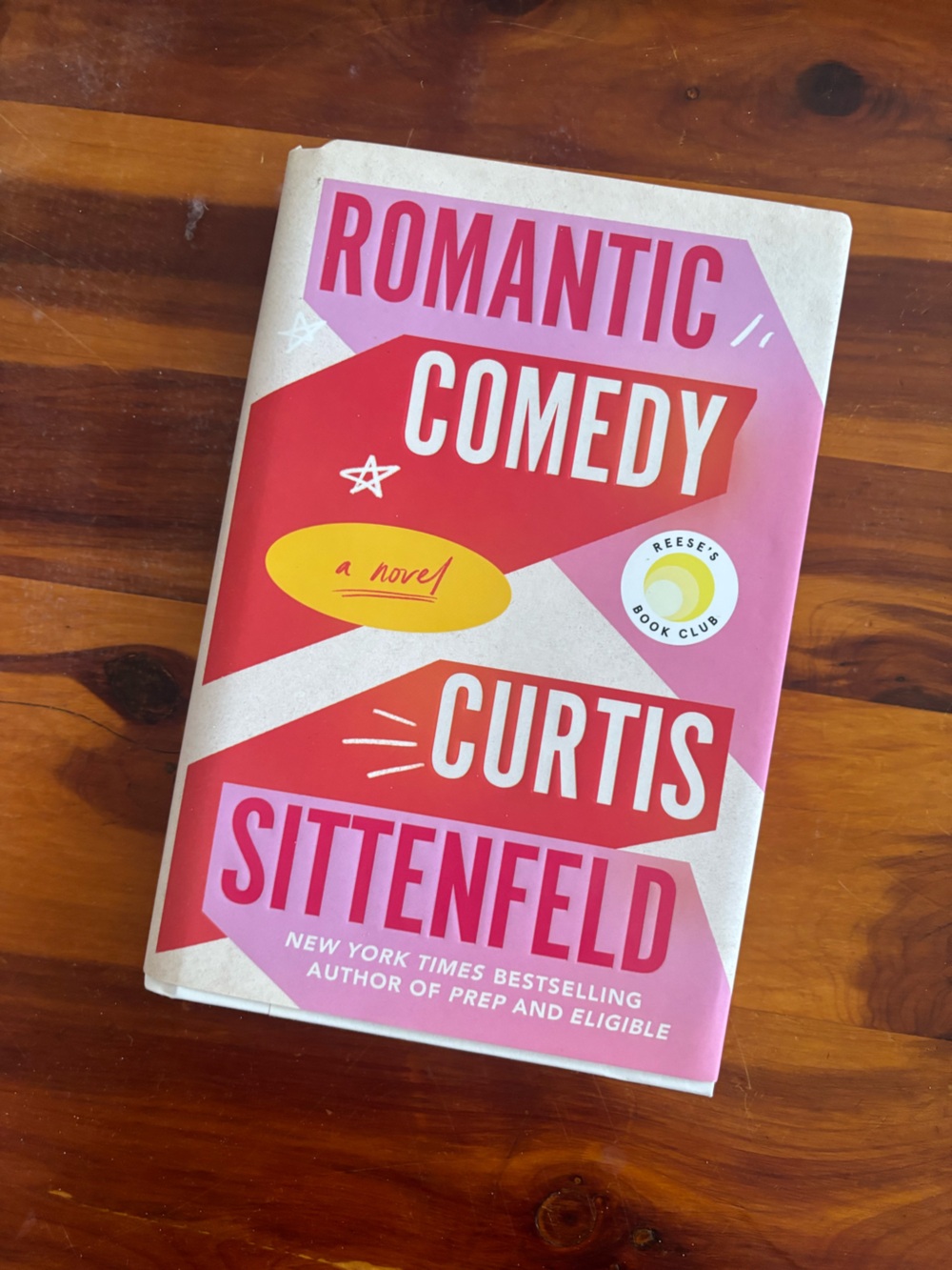 Comedy Hardcover Book in Pink and Red